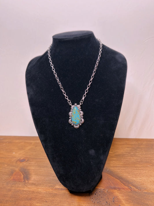 Turquoise Stone Necklace