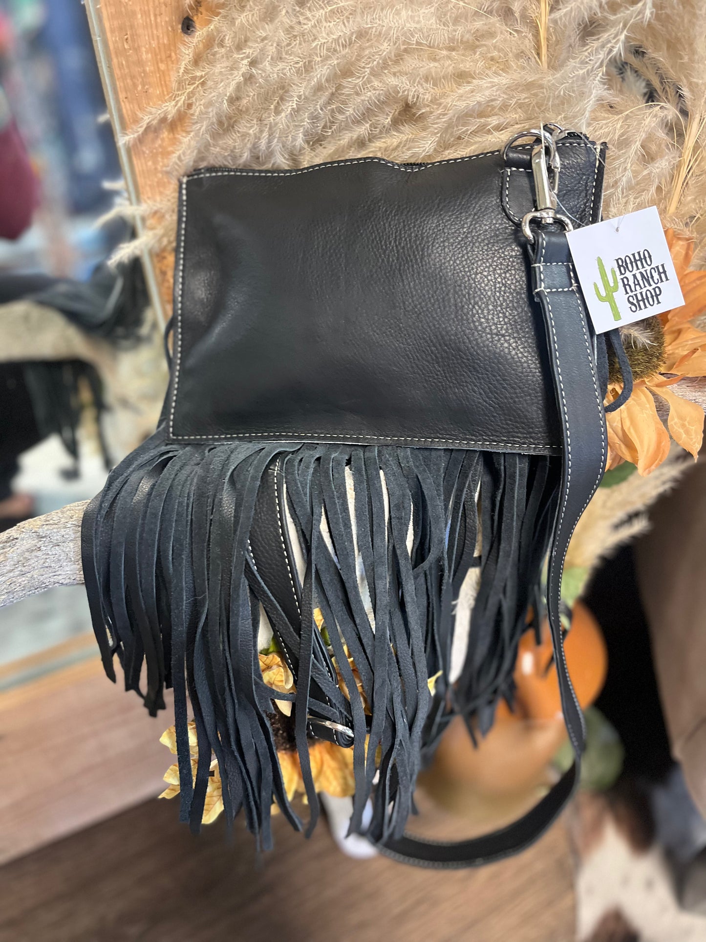 Jesse Crossbody Cowhide Fringe Purse
