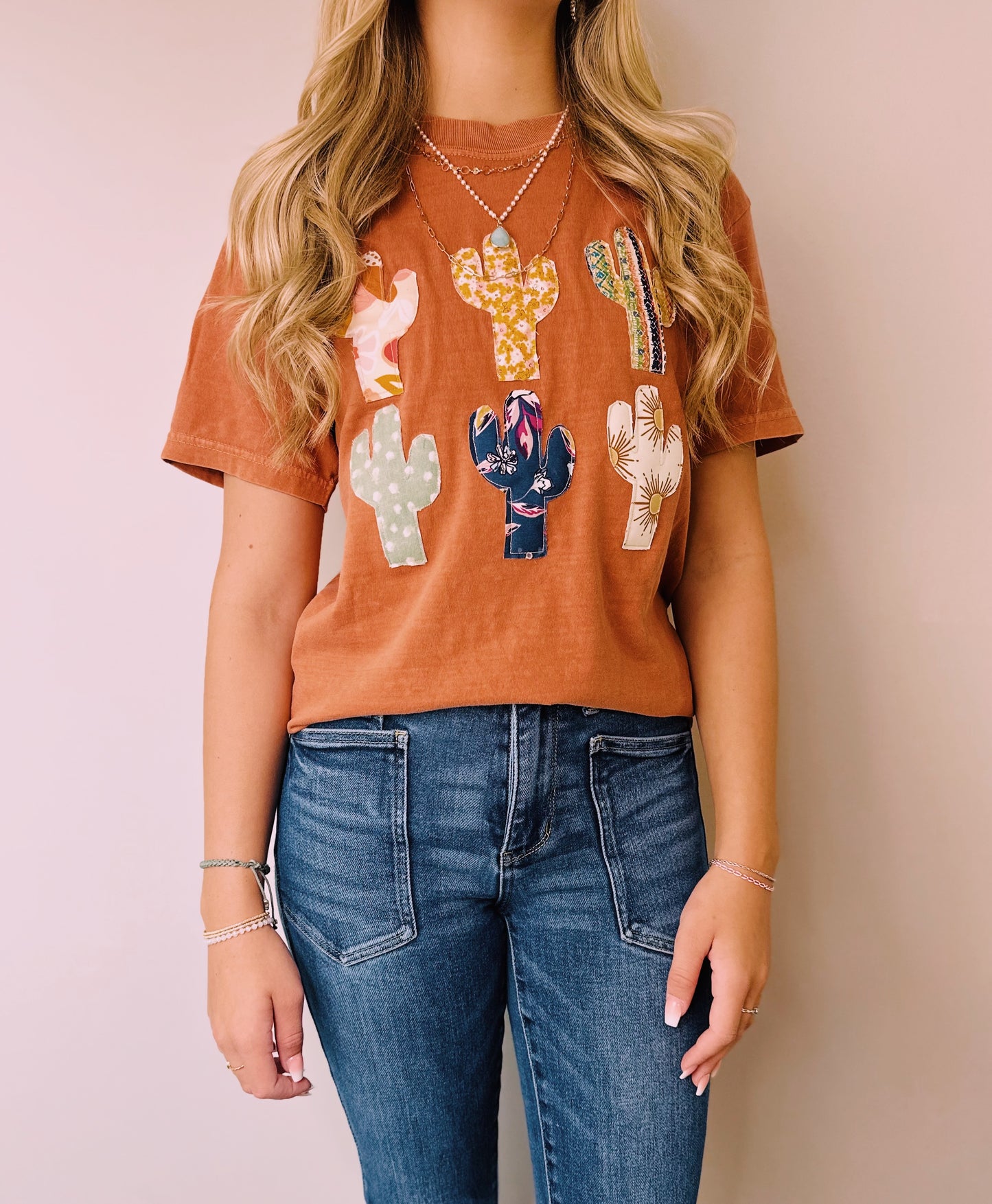 Cactus Patchwork Tee