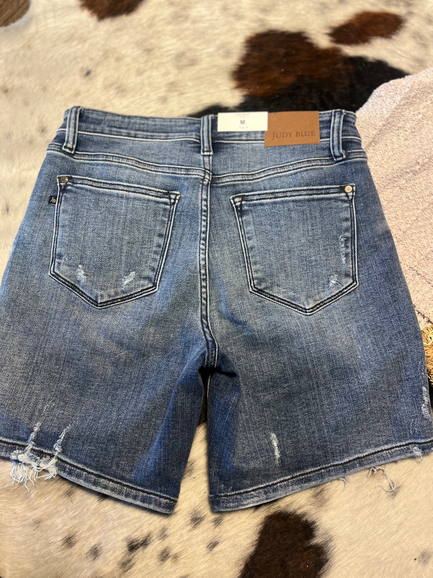 Judy Blue Denim Distressed Shorts