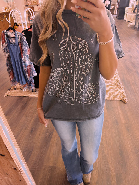 Cowboy Boot Graphic Tee