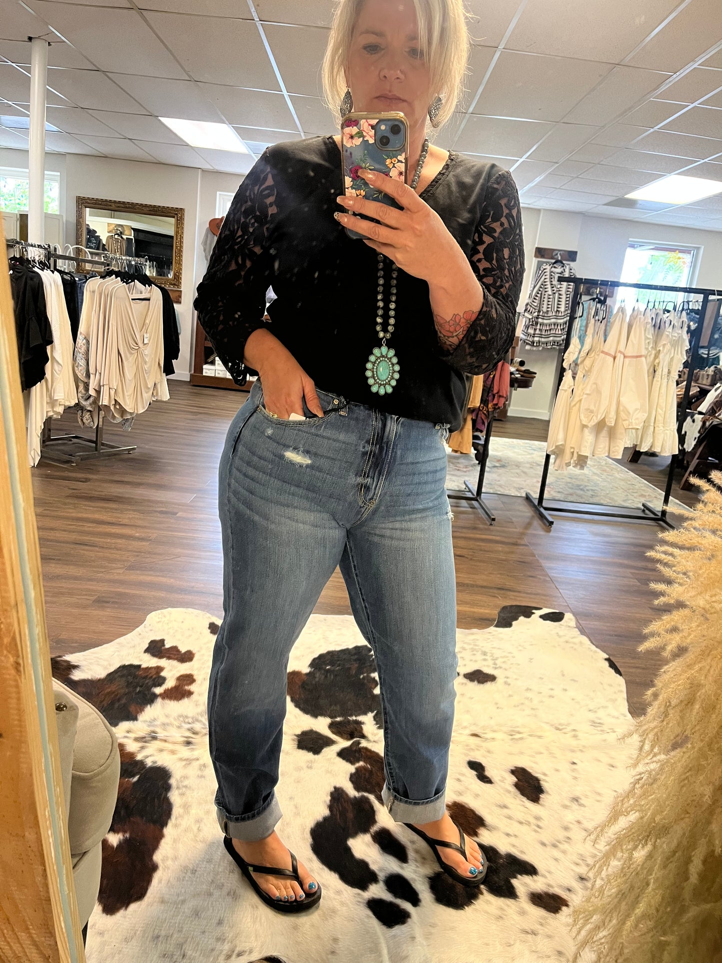 High Rise Mom Jeans