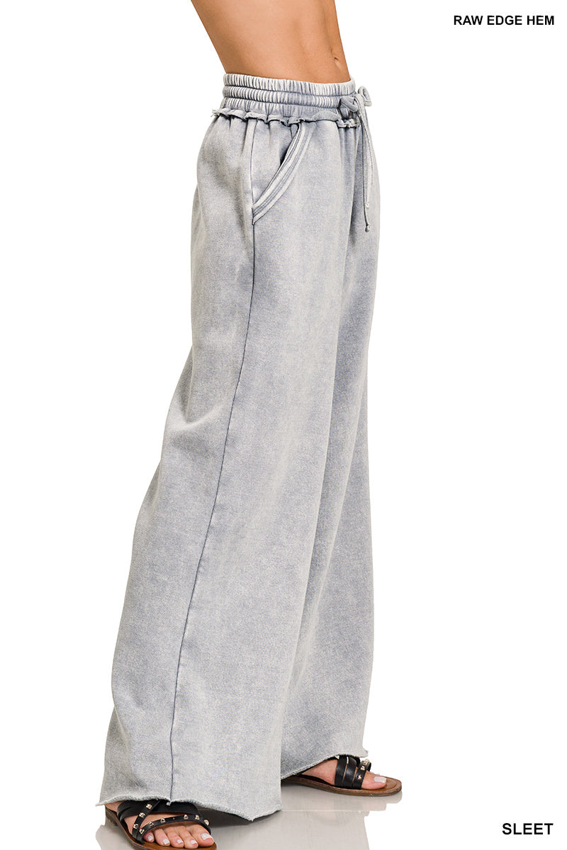 Acid Fleece Palazzo Sweatpants