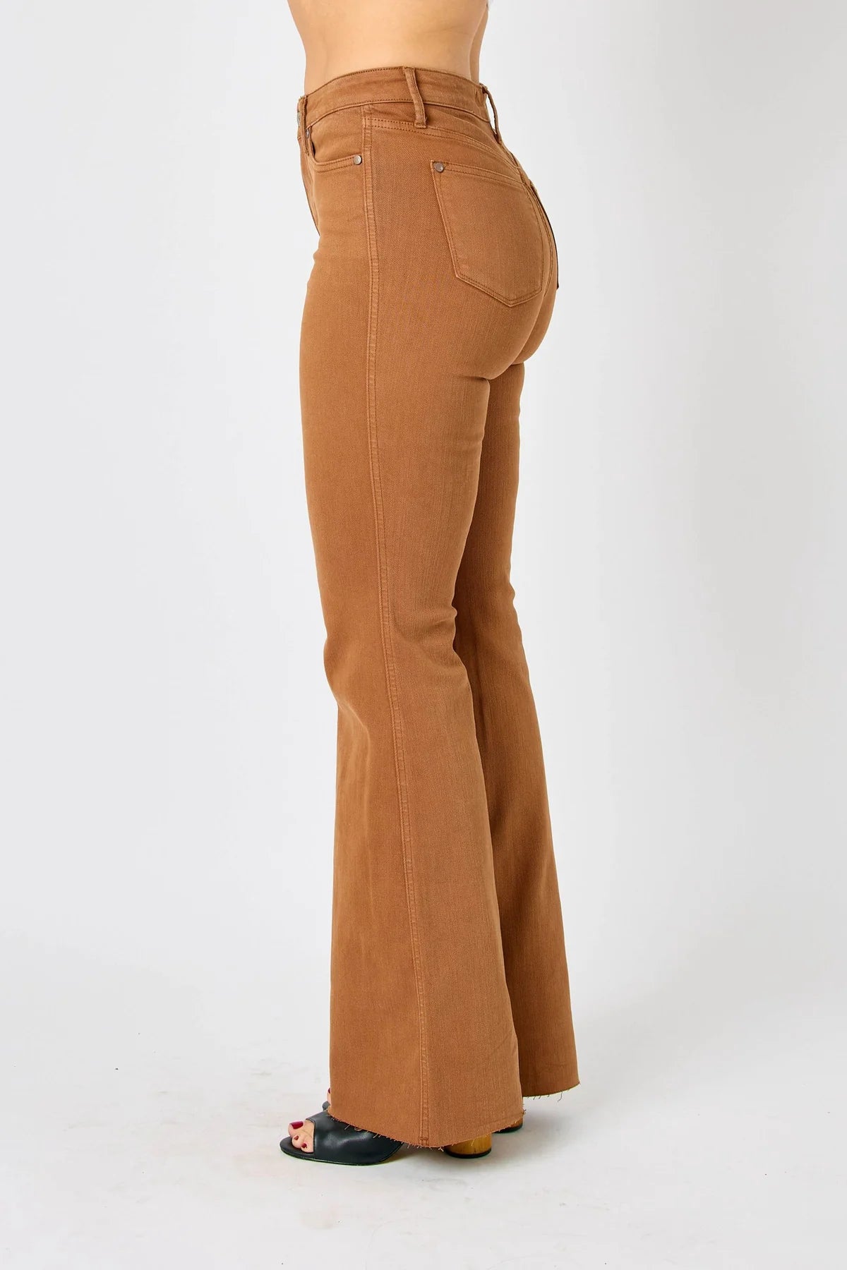 Tummy Control Judy Blue Flare in Brown