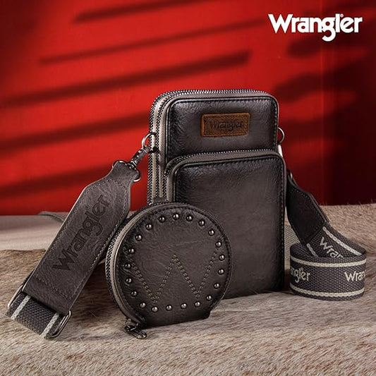 Wrangler Crossbody Cell Phone Purse & Coin Pouch *2 Colors avail*