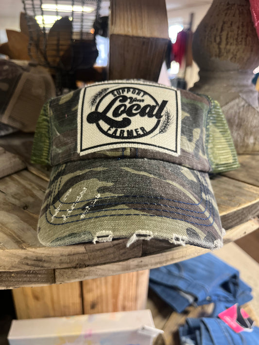 Support Local Farmers Camo Hat