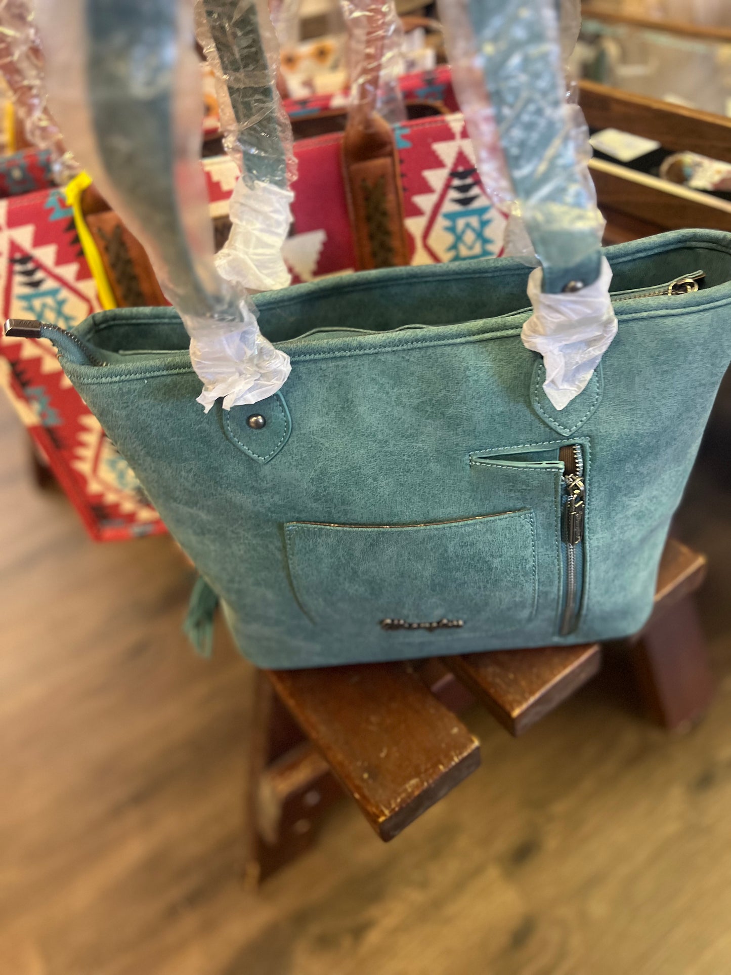 Wrangler Fringe Concealed Carry Bag- Turquoise