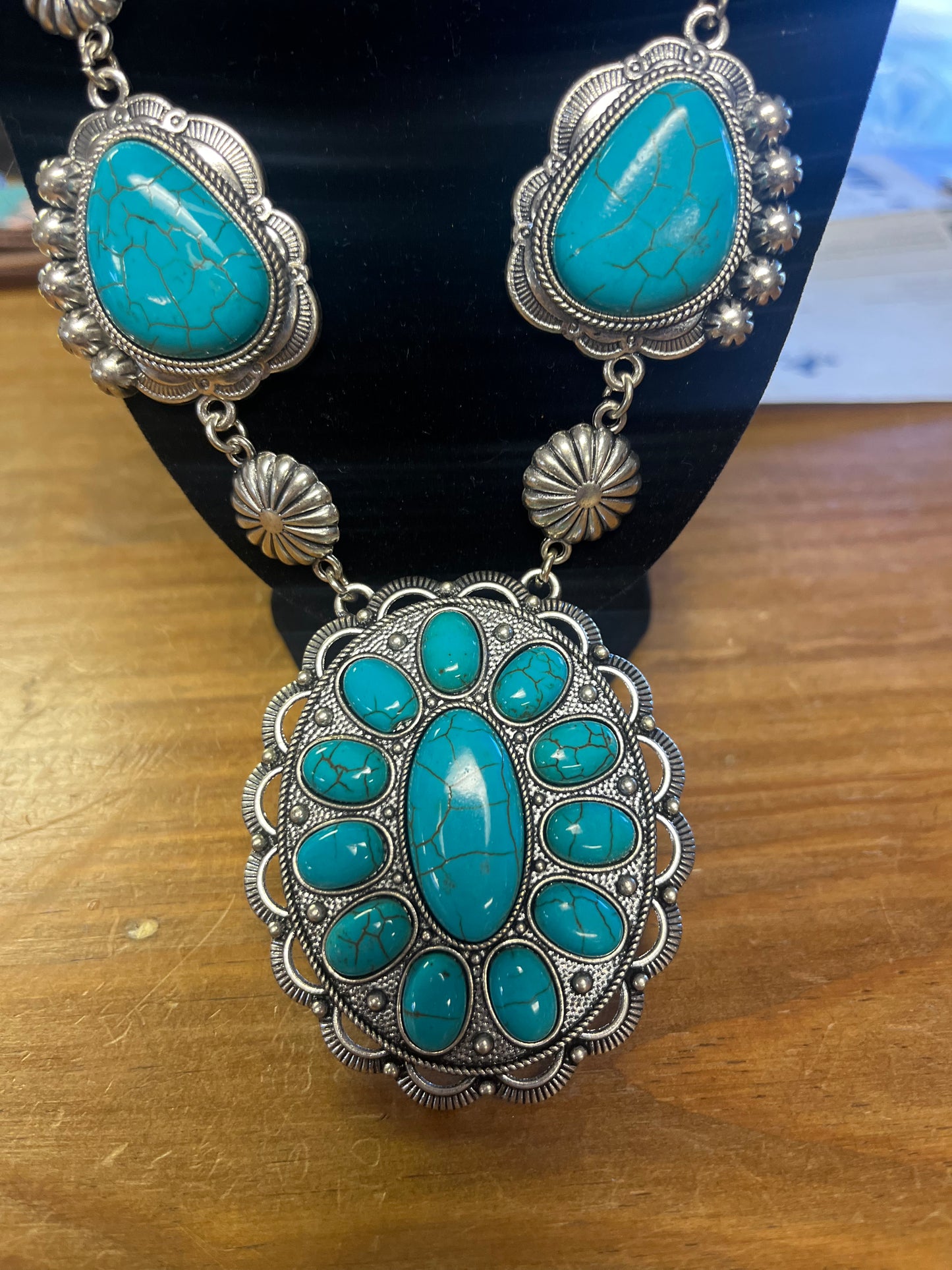Rustic Couture Turquoise Necklace