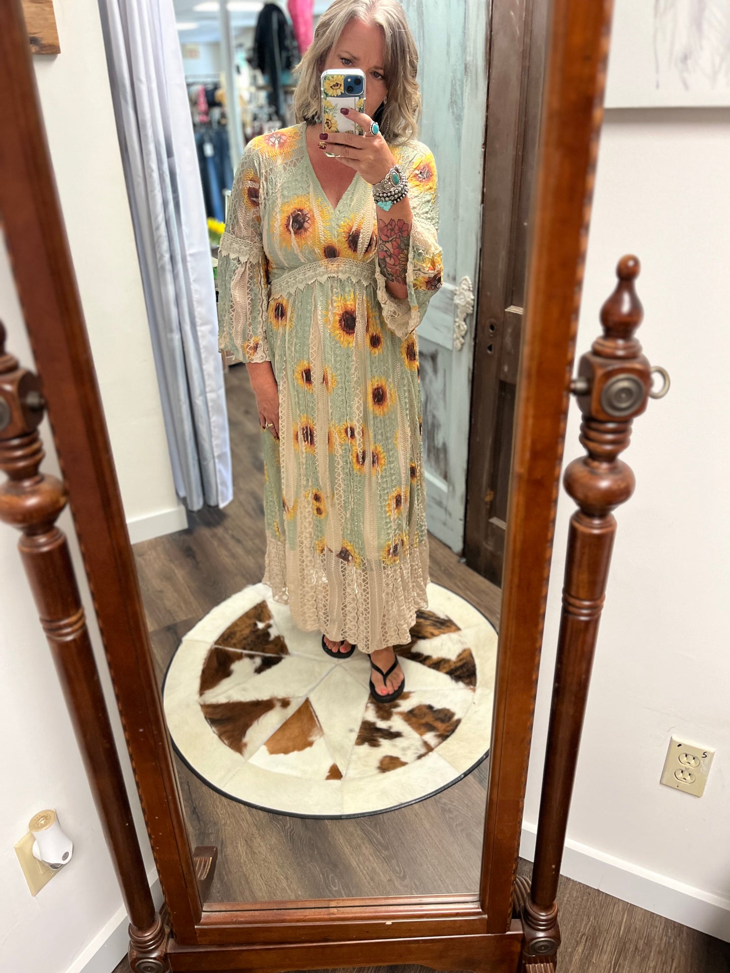 Sunflower Lace Dress