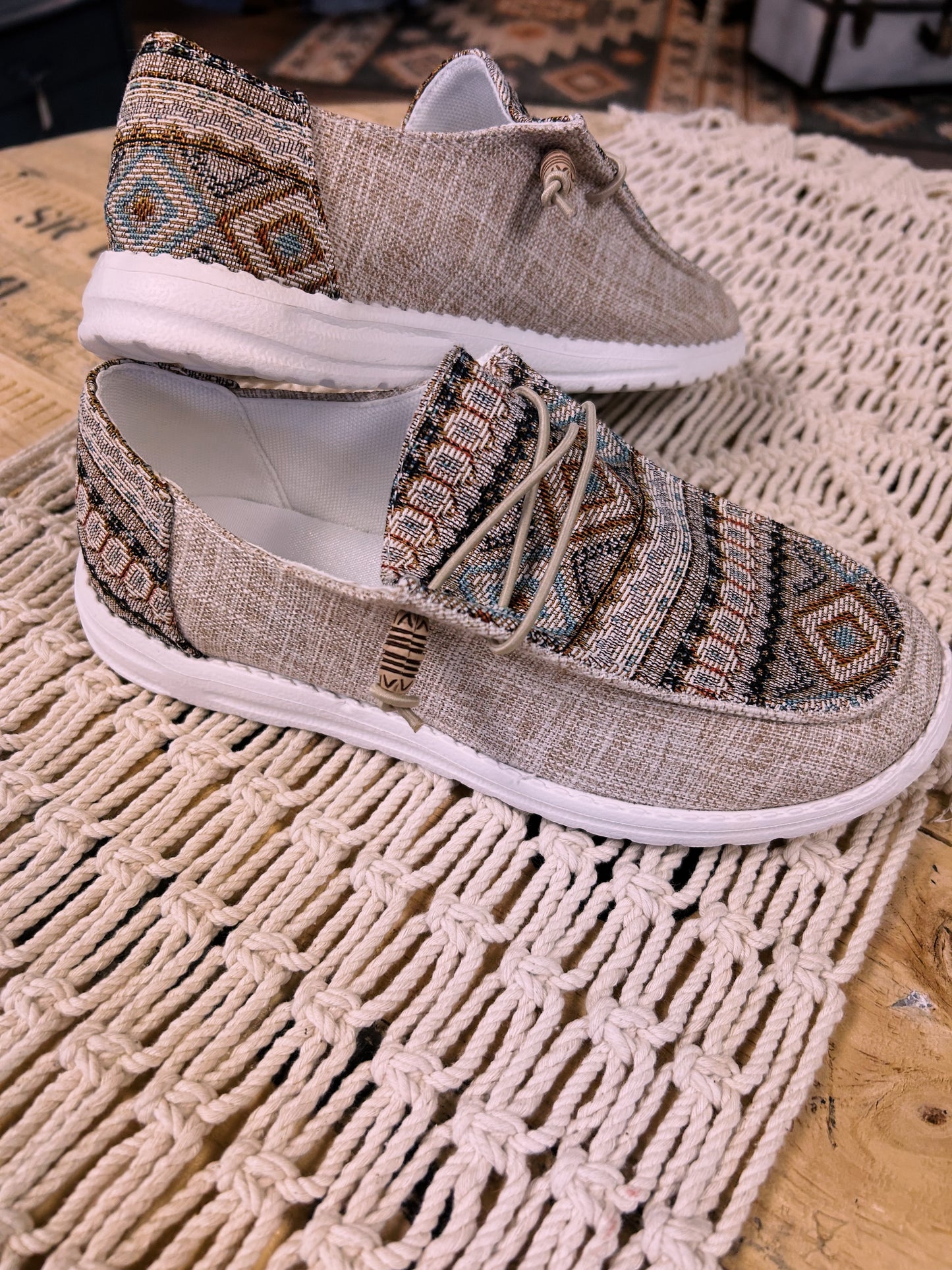 Aztec slip on dude shoes