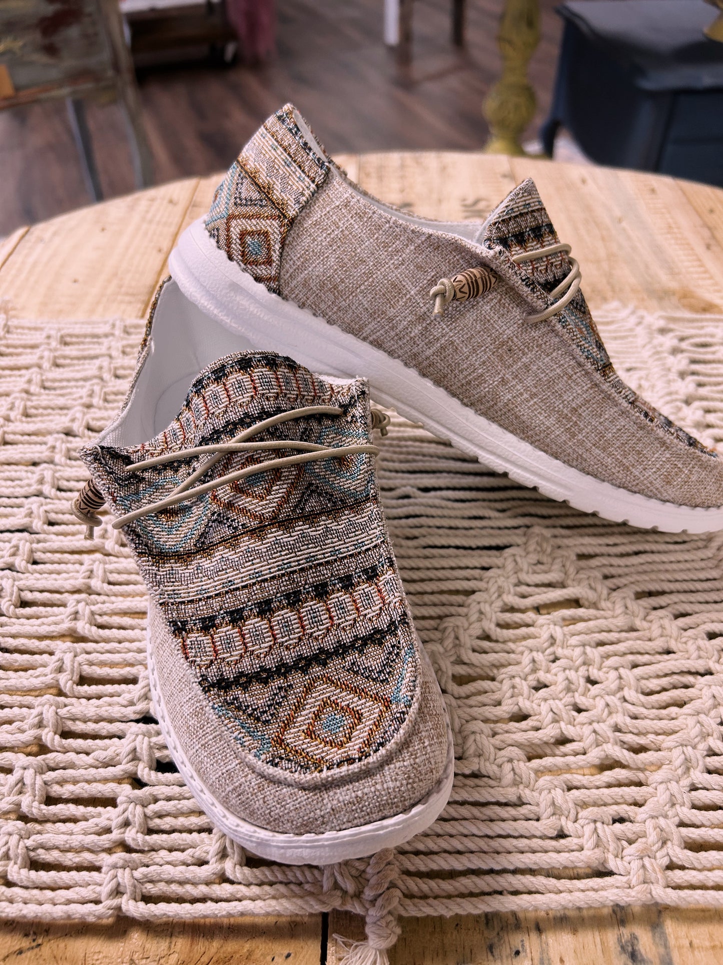 Aztec slip on dude shoes