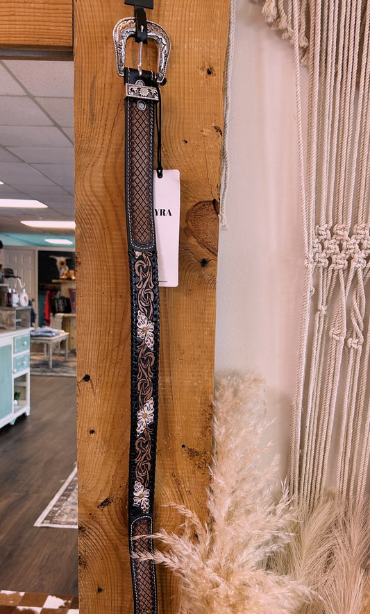 Myra Checkered Brown Belt
