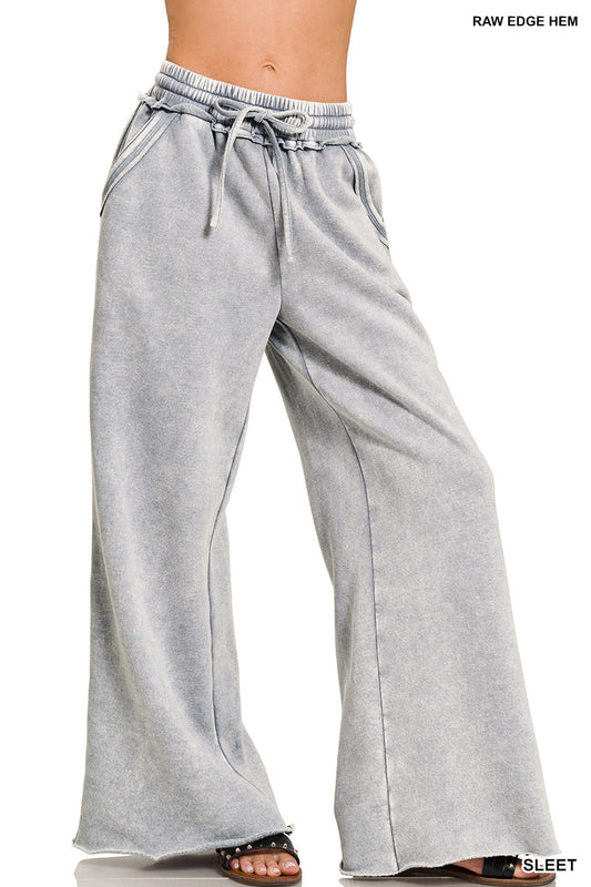 Acid Fleece Palazzo Sweatpants