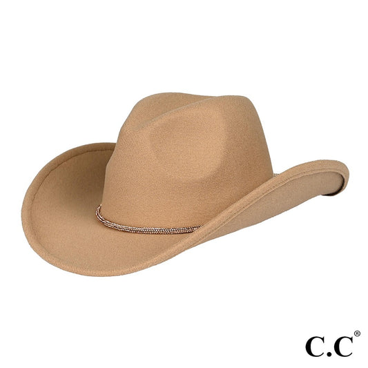 C.C Brand Cowboy hat with Rhinestone band