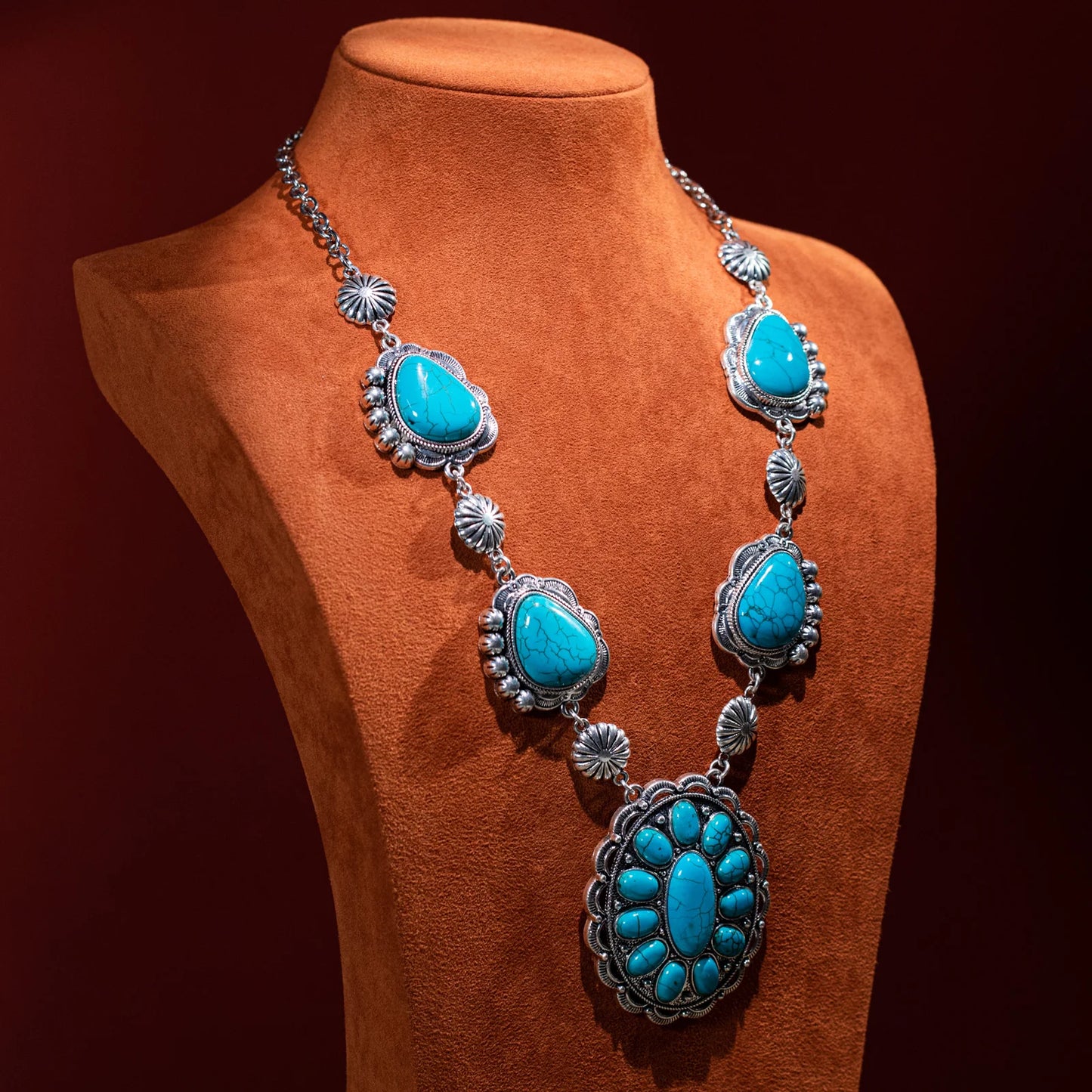 Rustic Couture Turquoise Necklace